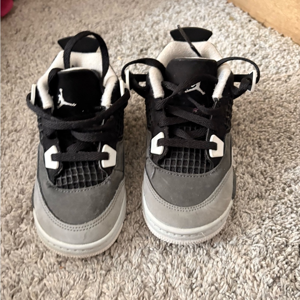 Kids Black and Gray Sneakers